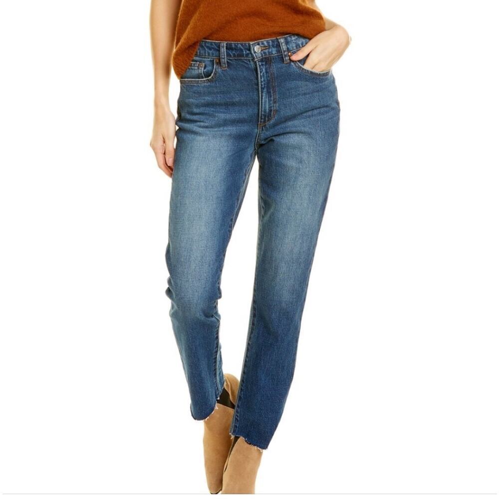 Joe's High Rise Straight Leg Ankle Paula Jeans Denim Blue Women's Size 27 NWT
